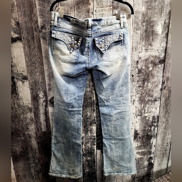 💙Rock47, Bootcut, Ultra Low Rise  W 34 - Picture 3 of 4